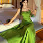 Beauty Summer Dress Halter Pleated Women Dress Vacation Seaside Dress Date Dress Party Dress   D2964