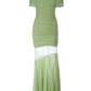 Pretty Summer Dress Off Shoulder Pleated Women Dress Vacation Seaside Date Dress Party Dress   D2965