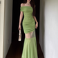 Pretty Summer Dress Off Shoulder Pleated Women Dress Vacation Seaside Date Dress Party Dress   D2965