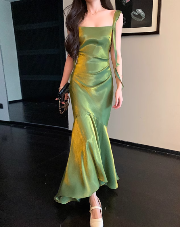 Beauty Prom Dress Square Neck Evening Dress Gala Dress Party Dress   D2966