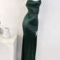 Sexy Prom Dress Asymmetrical Neck Slit Evening Dress Gala Dress Party Dress     D2967