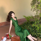 Minimalist Summer Dress Crew Neck Women Dress Vacation Dress Daily Date Dress   D2968