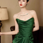 Charming Prom Dress Strapless Pleated Evening Dress Gala Dress Party Dress     D2970