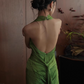 Charming Prom Dress Halter Pleated Evening Dress Gala Dress Party Dress     D2971