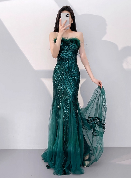 Shiny Prom Dress Sweetheart Tulle Evening Dress Gala Dress Party Dress   D2973