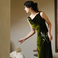 Elegant Prom Dress Velvet A Line Evening Dress Gala Dress D2976