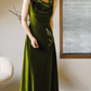 Elegant Prom Dress Velvet A Line Evening Dress Gala Dress D2976