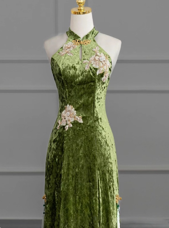 Elegant Prom Dress Halter Bowknot Gala Dress Evening Dress Party Dress D2977