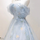 Beauty Prom Dress Off Shoulder Floral Tulle Gala Dress Evening Dress Party Dress D2980