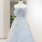 Beauty Prom Dress Off Shoulder Floral Tulle Gala Dress Evening Dress Party Dress D2980