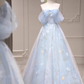 Beauty Prom Dress Off Shoulder Floral Tulle Gala Dress Evening Dress Party Dress D2980