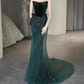 Shiny Prom Dress Strapless Sequin Gala Dress Evening Dress Party Dress D2981