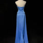 Charming Prom Dress A Line Asymmetrical Neck Long Evening Dresses Gala Dress D2985