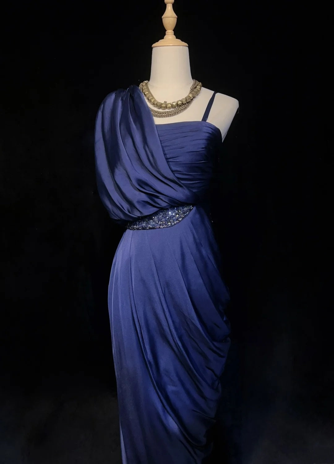 Pretty Prom Dress One Shoulder Pleated Evening Dresses Gala Dress Party Dress D2987