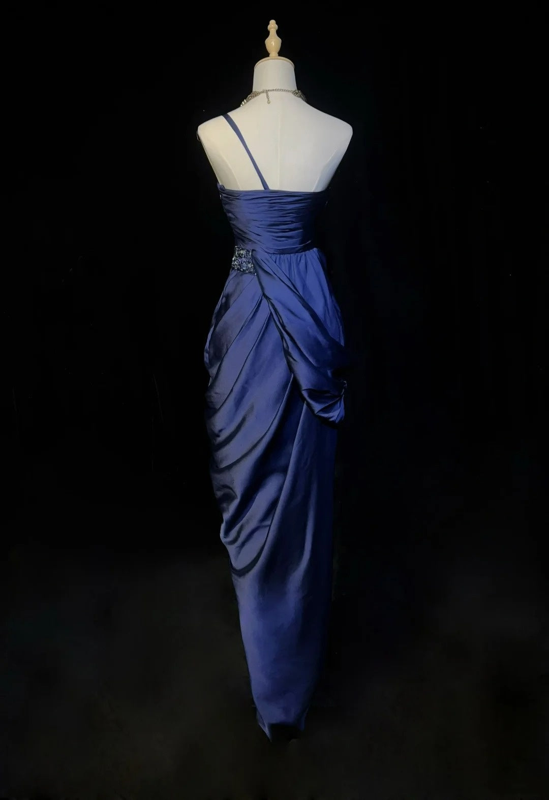Pretty Prom Dress One Shoulder Pleated Evening Dresses Gala Dress Party Dress D2987