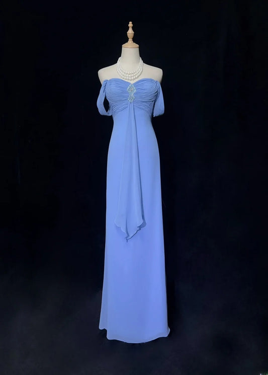 Charming Prom Dress Sweetheart Pleated Long Evening Dresses Gala Dress Party Dress D2988