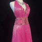 Shiny Prom Dress V-neck Pleated Crystal Long Evening Dresses Gala Dress Party Dresss D2989