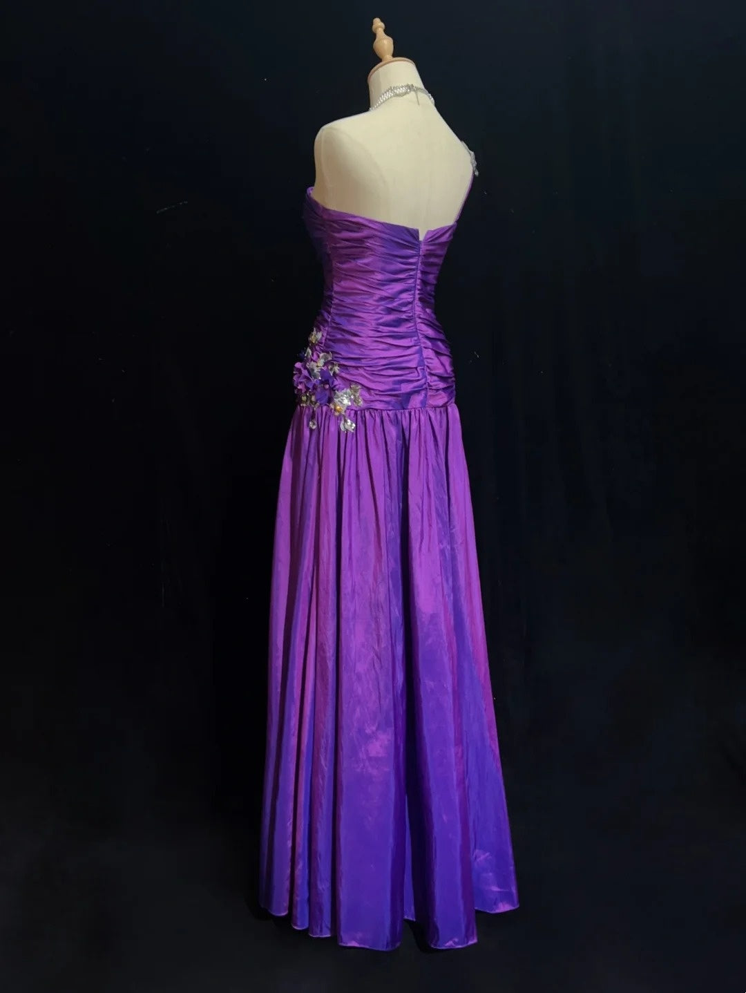 Gorgeous Prom Dress Purple A Line One Shoulder Pleated Gala Dress Evening Dresses Party Dress D2992