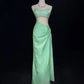 Beauty Prom Dress Light Green Spaghetti Straps Gala Dress Evening Dresses Party Dress D2994