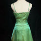 Gorgeous Prom Dress A Line Green Spaghetti Straps Gala Dress Evening Dresses D2995