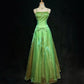 Gorgeous Prom Dress A Line Green Spaghetti Straps Gala Dress Evening Dresses D2995