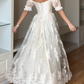 Elegant Prom Dress A Line Off Shoulder Lace Evening Dress Gala Dress D3000