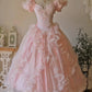 Cute Prom Dress Sweetheart Ruffle Backless Ball Gown Evening Dress Sweet 16th Dress D3003