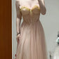 Pretty Prom Dress A Line Spaghetti Straps Pleated Party Dress Gala Dress D3005