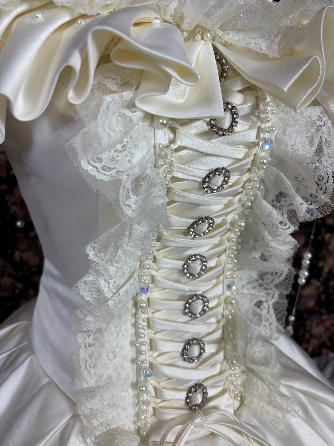 Sweet Prom Dress Off Shoulder Lace Pleated Ball Gown Birthday Dress Evening Dress   D3009