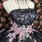 Stunning Prom Dress Strapless Embroidered Ball Gown Evening Dress Quinceanera Dress    D3014