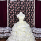 Cute Prom Dress Off Shoulder Ruffle Ball Gown Evening Dress Quinceanera Dress    D3015