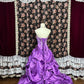 Gorgeous Prom Dress Purple Strapless Pleated Evening Dress Gala Dress    D3016