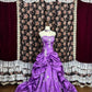 Gorgeous Prom Dress Purple Strapless Pleated Evening Dress Gala Dress    D3016