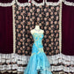 Stunning Prom Dress Strapless Pleated Tiered Evening Dress Gala Dress     D3018