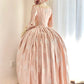 Sweet Prom Dress Square Neck Pleated Ball Gown Evening Dress Birthday Party Dress Quinceanera Dress   D3023