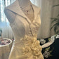 Elegant Prom Dress A Line V-neck Flower Evening Dress Gala Dress    D3024