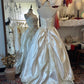 Vintage Strapless Ivory Wedding Gown Wedding Dress D3027