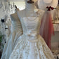 Vintage Strapless Ivory Wedding Gown Wedding Dress D3027