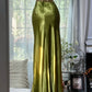 Gorgeous Prom Dress Green Spaghetti Straps Backless Evening Dress Gala Dress D3032