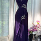 Gorgeous Prom Dress Dark Purple V-neck Pleated Evening Dress Gala Dress D3034