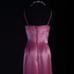 Pretty Prom Dress A Line Spaghetti Straps Pleated Evening Dresses Gala Dress D3038