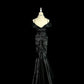 Stunning Prom Dress Black Off Shoulder Pleated Mermaid Evening Dresses Gala Dress D3042