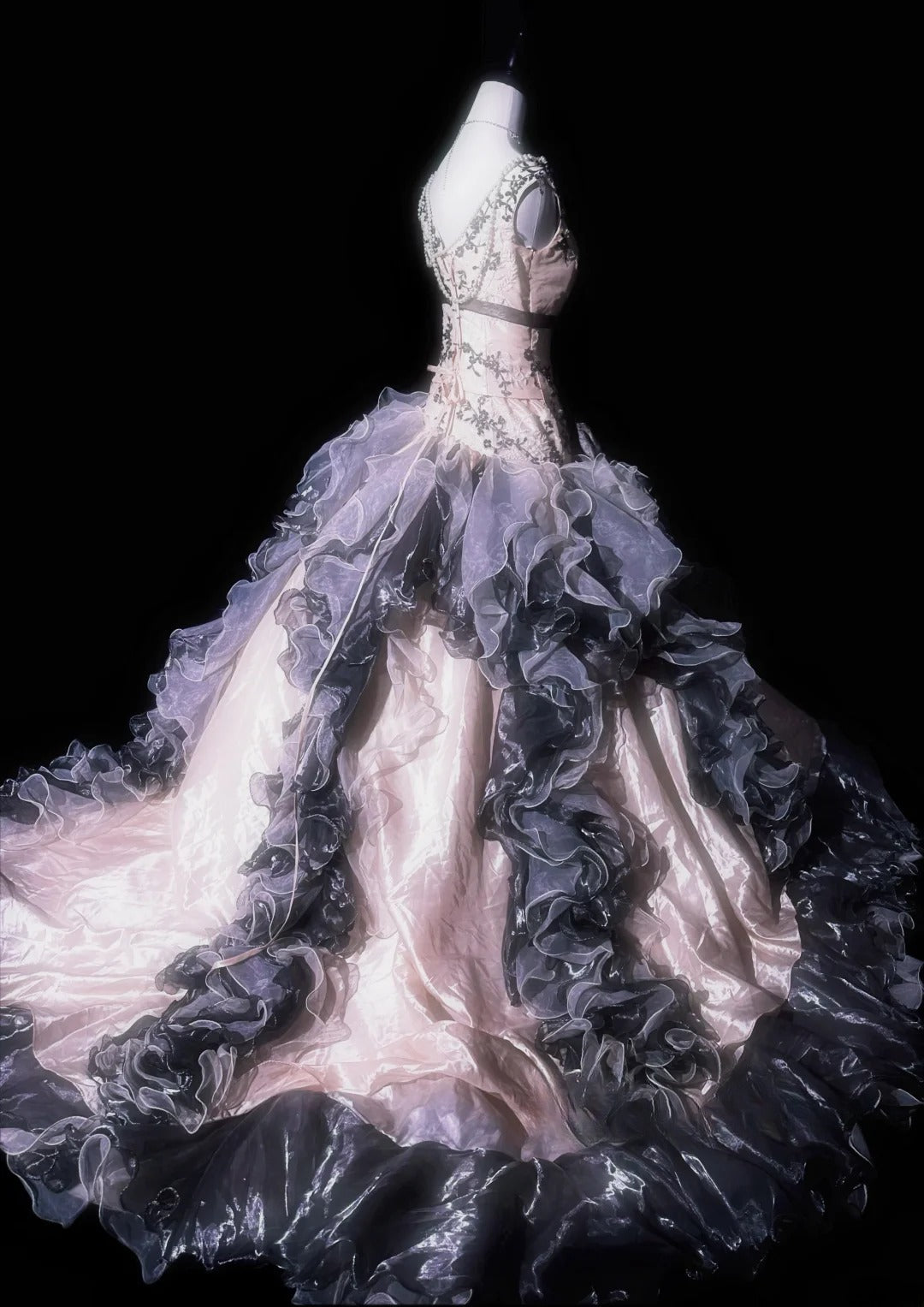 Stunning Prom Dress Crew Neck Ruffle Evening Dress Birthday Party Dress Quinceanera Dress      D3057