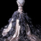 Stunning Prom Dress Crew Neck Ruffle Evening Dress Birthday Party Dress Quinceanera Dress      D3057