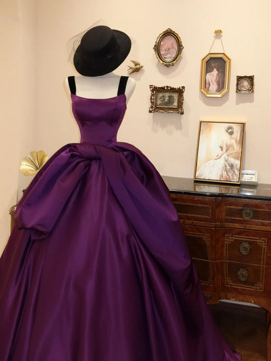 Gorgeous Prom Dress Dark Purple Strapless Evening Dress Birthday Party Dress Ball Gown       D3059