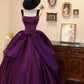 Gorgeous Prom Dress Dark Purple Strapless Evening Dress Birthday Party Dress Ball Gown       D3059