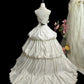 Elegant Strapless Pleated Wedding Gown Wedding Dress D3065