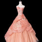 Sweet Prom Dress Strapless Pleated Evening Dress Quinceanera Dress Ball Gown    D3070