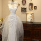 Elegant Prom Dress Asymmetrical Neck Pleated Mermaid Evening Dress Gala Dress    D3071