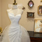 Elegant Prom Dress Asymmetrical Neck Pleated Mermaid Evening Dress Gala Dress    D3071